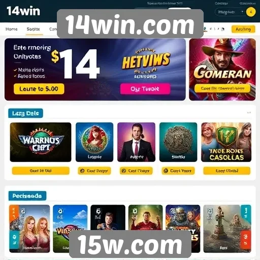 Análise da interface do usuário no 14win.com